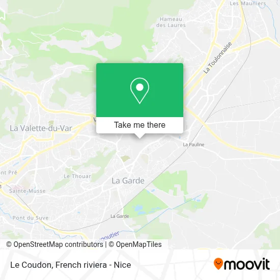 Le Coudon map