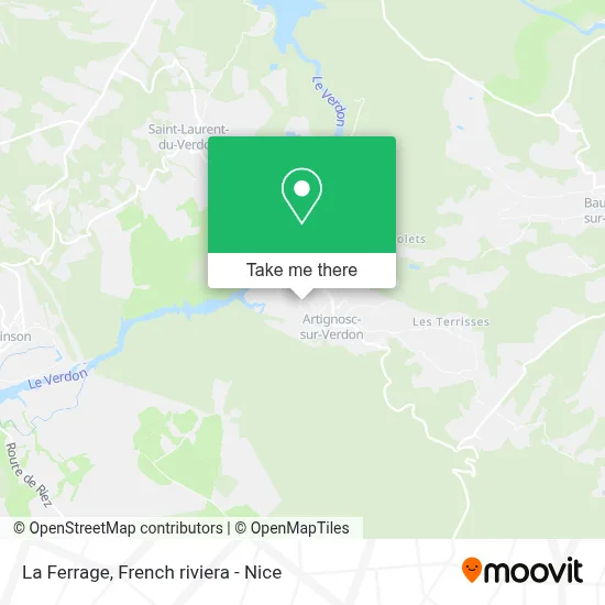 La Ferrage map