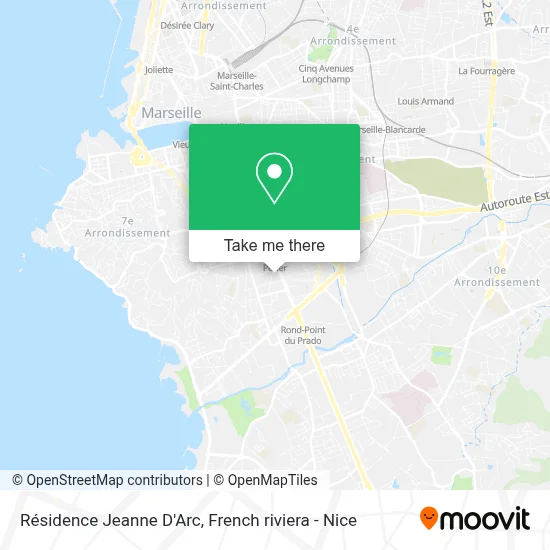 Résidence Jeanne D'Arc map