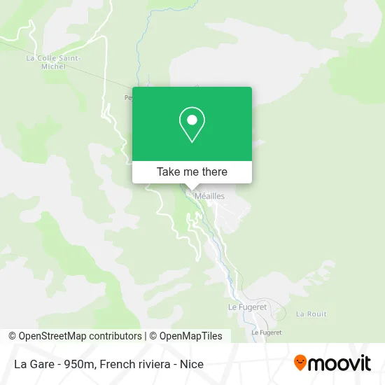 La Gare - 950m map