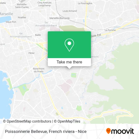 Poissonnerie Bellevue map