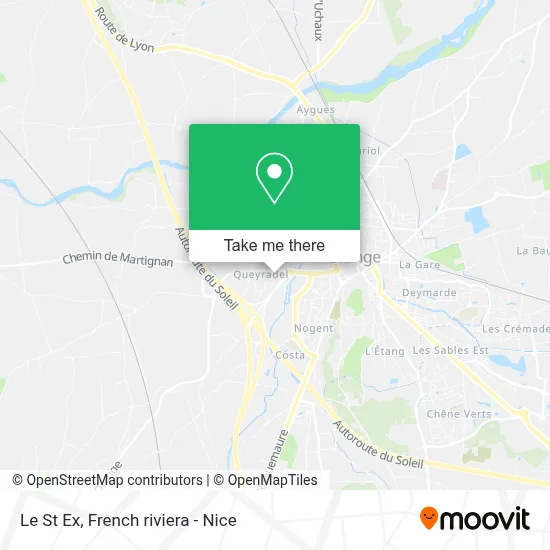 Le St Ex map