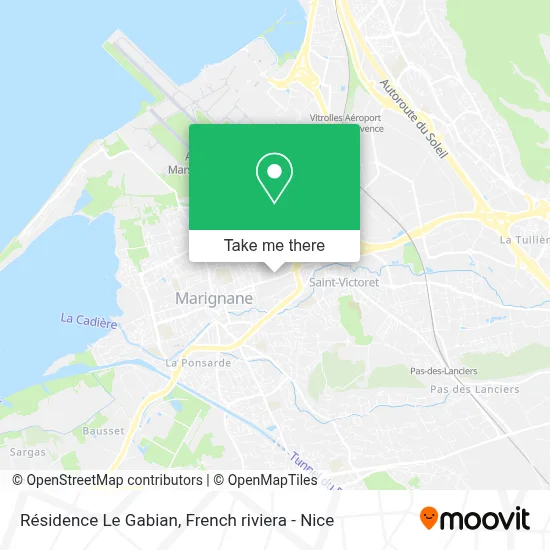 Résidence Le Gabian map