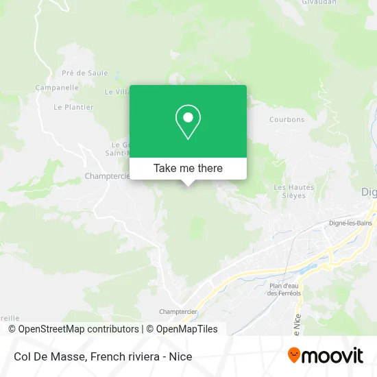 Col De Masse map
