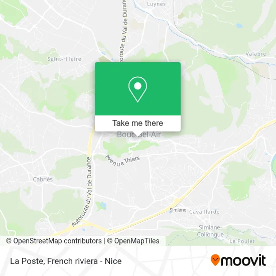 La Poste map