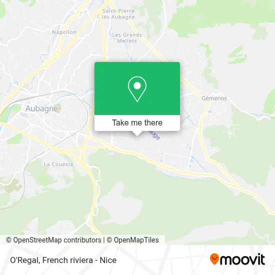 O'Regal map