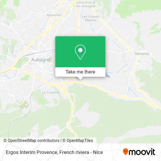Ergos Interim Provence map