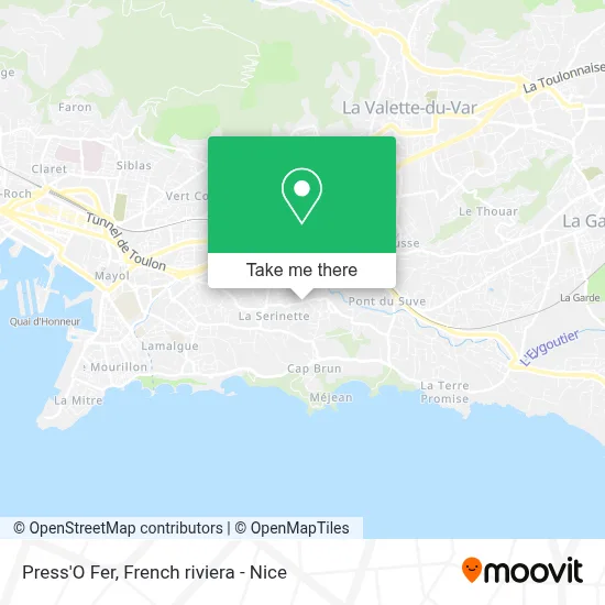 Press'O Fer map