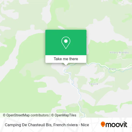 Camping De Chasteuil Bis map