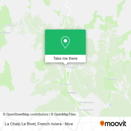 La Chalp Le Rivet map