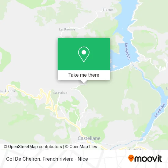 Col De Cheiron map