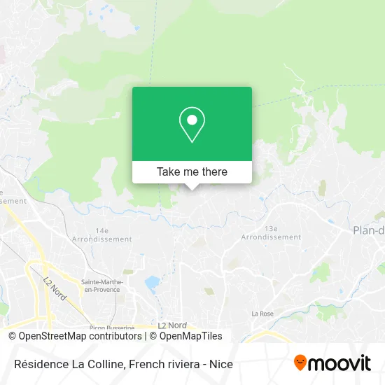 Résidence La Colline map