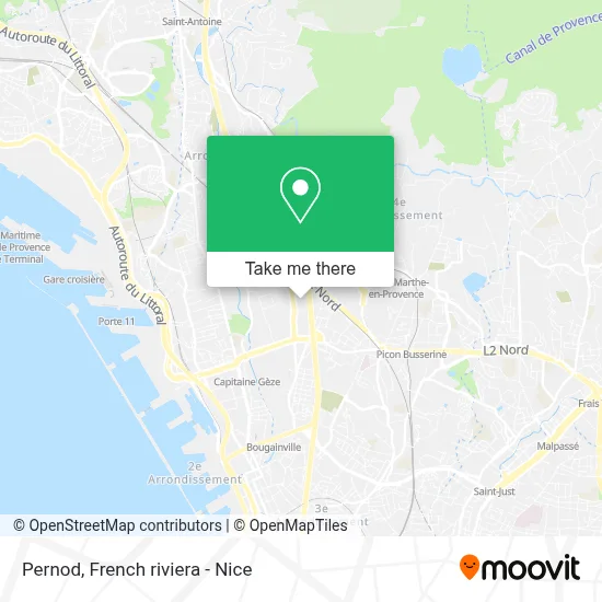 Pernod map