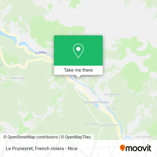 Le Pruneyret map