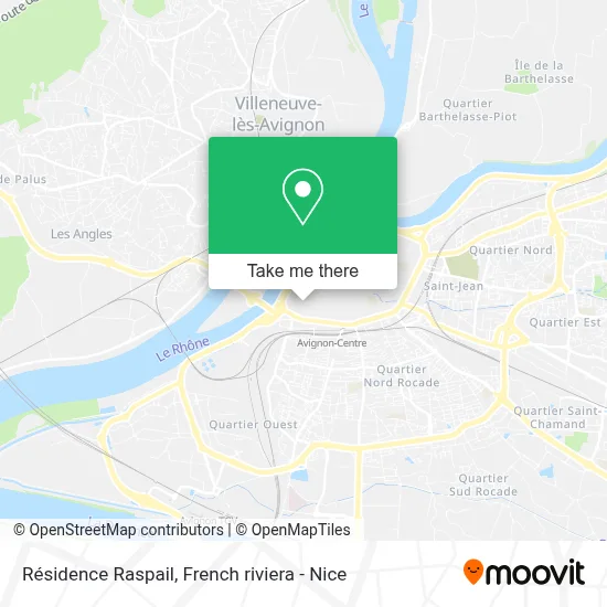 Résidence Raspail map