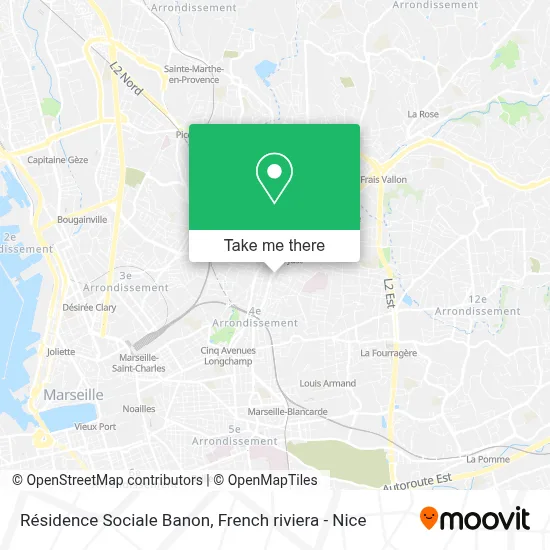 Résidence Sociale Banon map