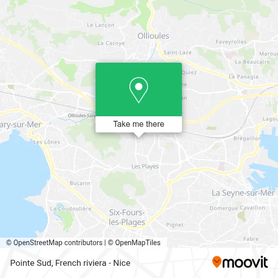 Pointe Sud map