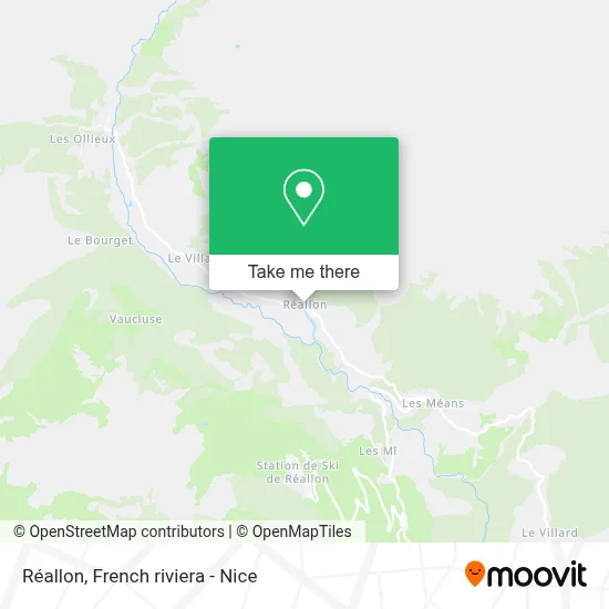 Mapa Réallon