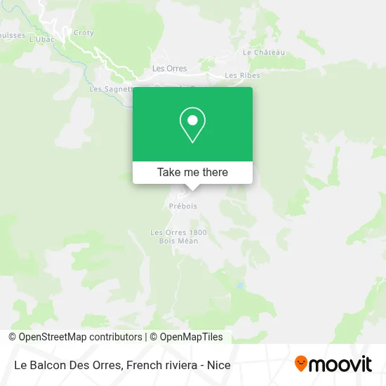 Le Balcon Des Orres map