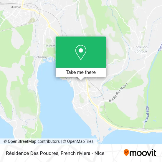 Résidence Des Poudres map