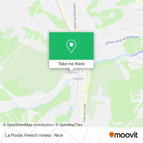 La Poste map