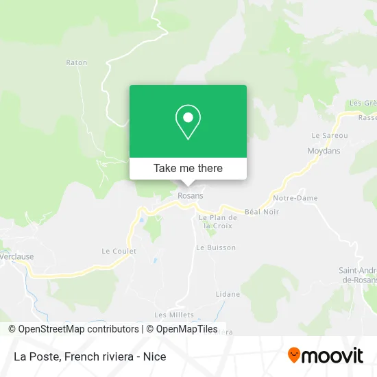 La Poste map