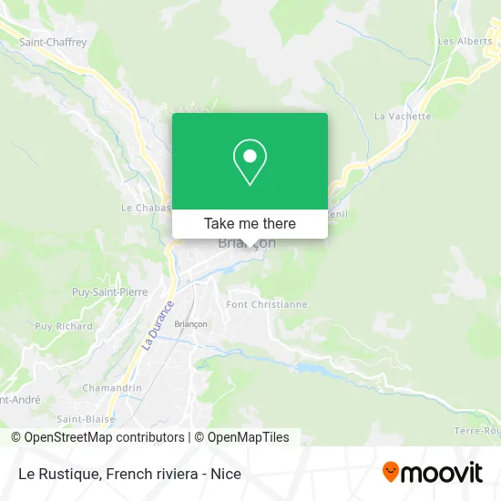 Le Rustique map