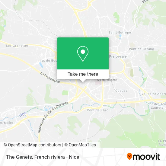 Les Genets map