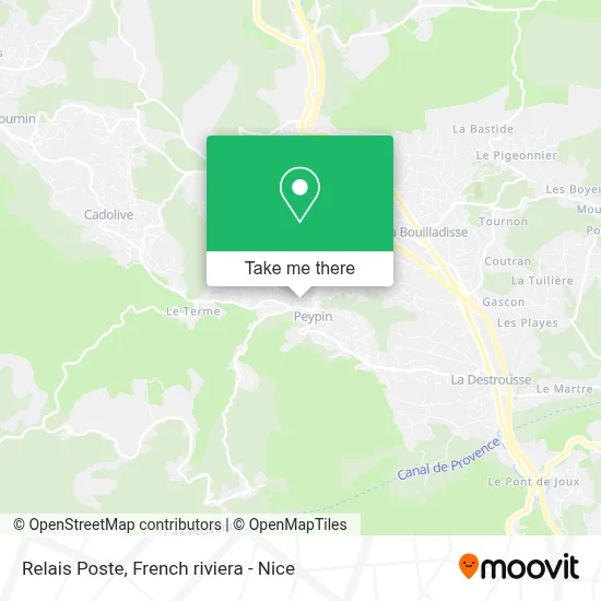Relais Poste map