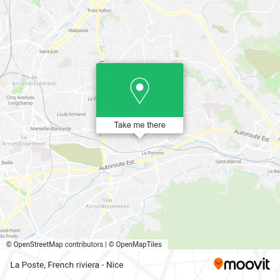 La Poste map