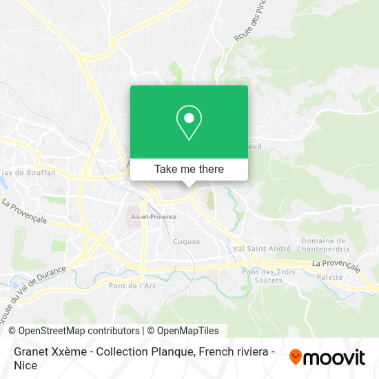 Granet Xxème - Collection Planque map