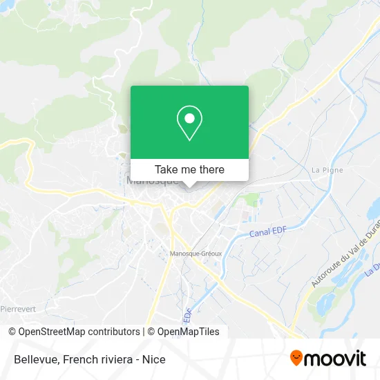 Bellevue map