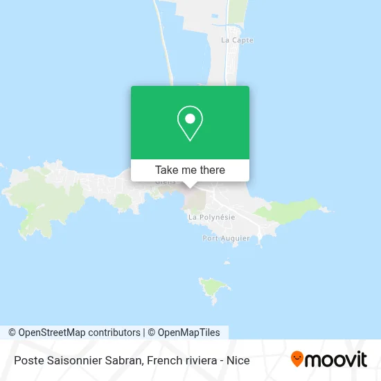 Poste Saisonnier Sabran map