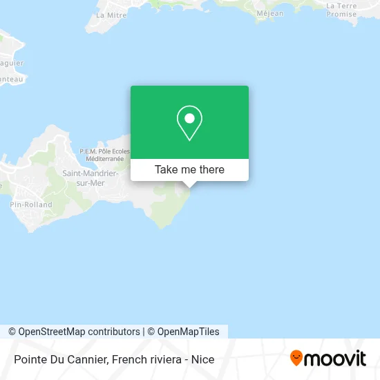 Pointe Du Cannier map
