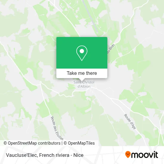Vaucluse'Elec map