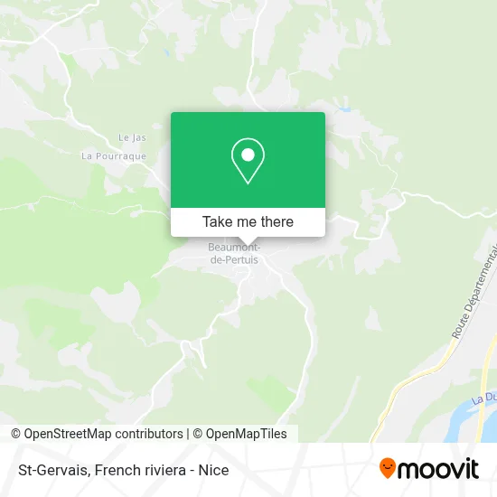 St-Gervais map