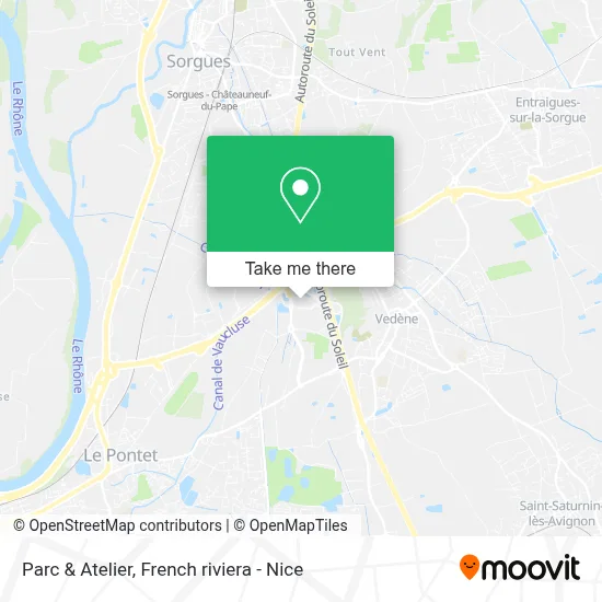 Parc & Atelier map