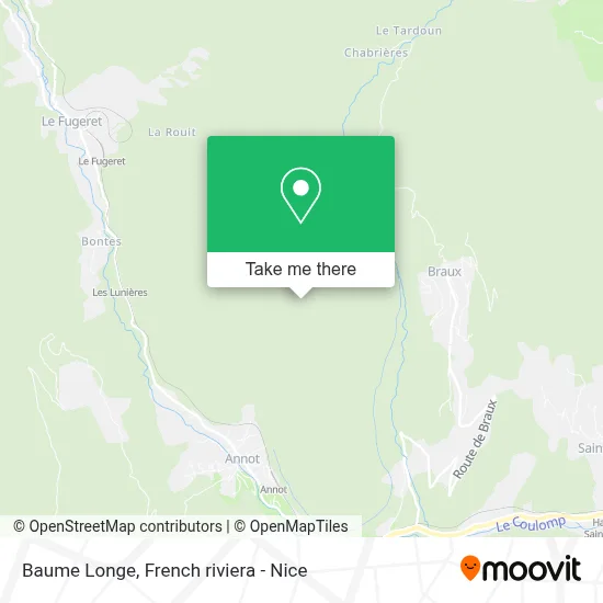 Baume Longe map