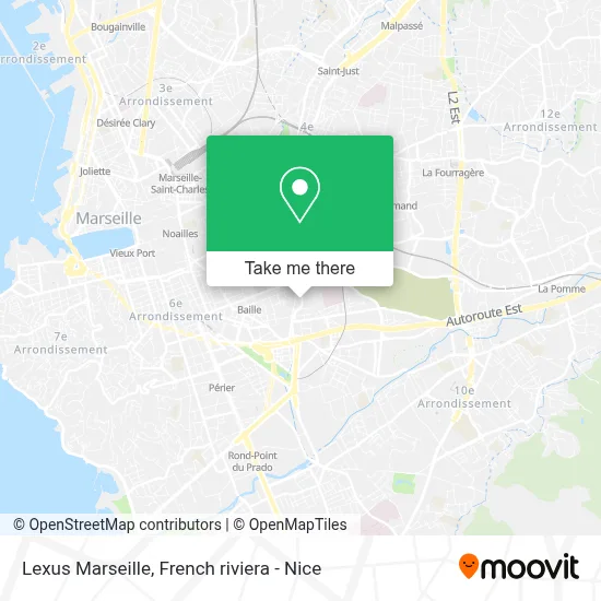 Lexus Marseille map
