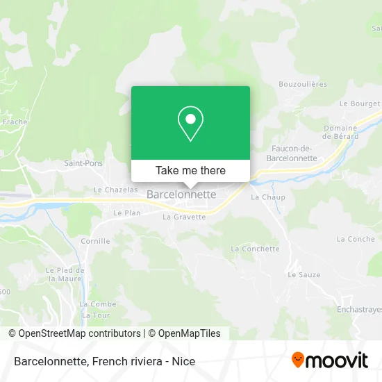 Barcelonnette map