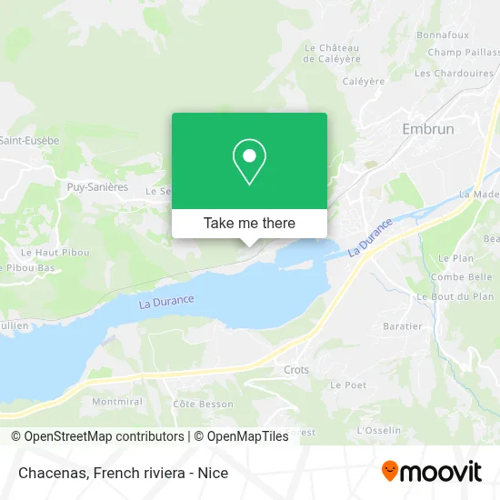 Chacenas map