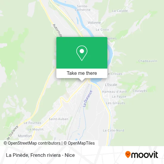 La Pinède map