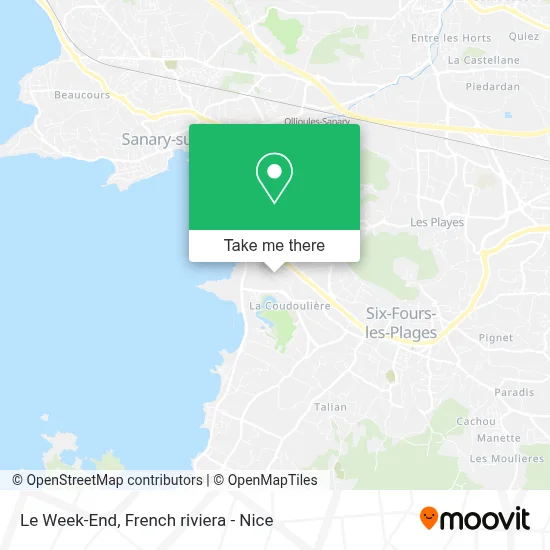 Le Week-End map