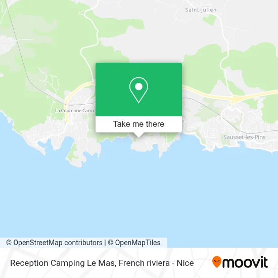 Reception Camping Le Mas map