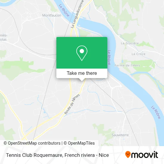 Tennis Club Roquemaure map