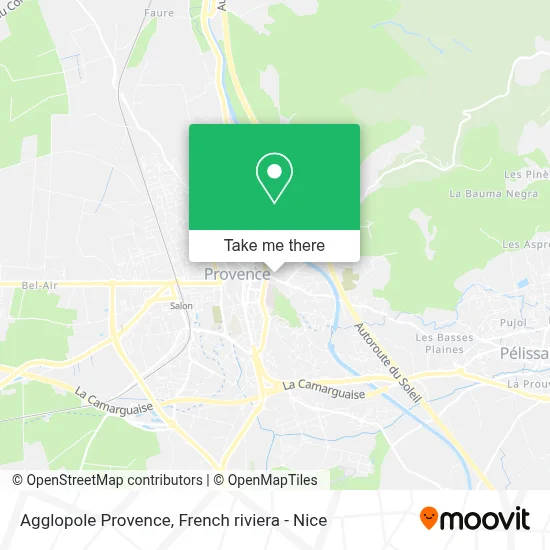 Agglopole Provence map