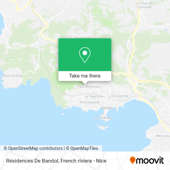 Résidences De Bandol map