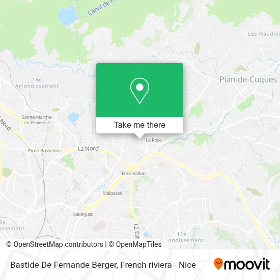 Bastide De Fernande Berger map