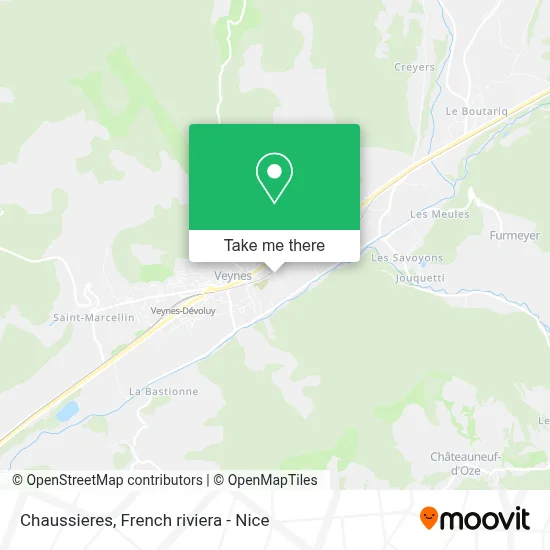 Chaussieres map