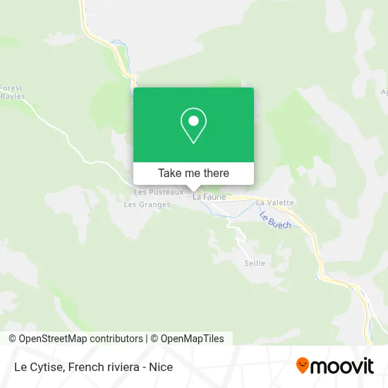 Le Cytise map